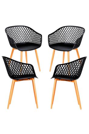 Regalos Miguel Packs Sillas Comedor - Pack 4 Sillas Ive - Negro