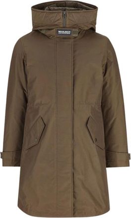Woolrich Parkas - Dames - Parka Jassen - Groen - M - Jassen