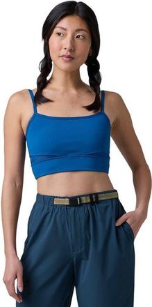 Backcountry Destination Square Neck Bra Top - Womens in Tori Blue at Nordstrom, Size X-Large