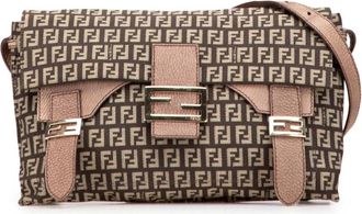 Fendi Pre-owned Cross Body Bags, female, Brown, Size: ONE SIZE Pre-owned Crossbody Bag