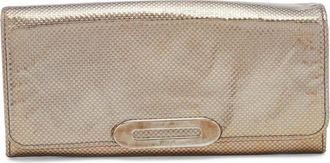 Tod's Portafoglio in pelle con effetto metallizzato Pre-owned - Oro