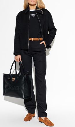 Versace Long Sleeve Top, Womens, Black