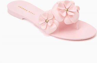 Jack Rogers Womens Amelia Flower Jelly Sandal In Pink