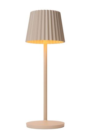 Lucide L&aacute;mpara de mesa de pvc con 1 led integrado, beige