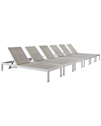 ModWay Shore Set Of 6 Outdoor Patio Chaise Loungers