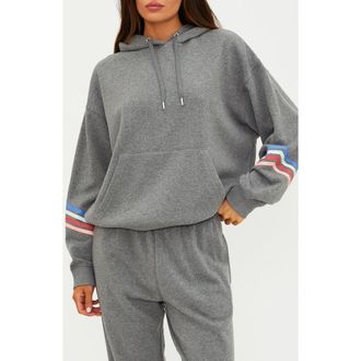 Beach Riot Dess Fleece Hoodie in Horizon Heather Grey at Nordstrom, Size X-Small