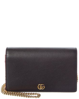 Gucci GG Marmont Leather Chain Wallet