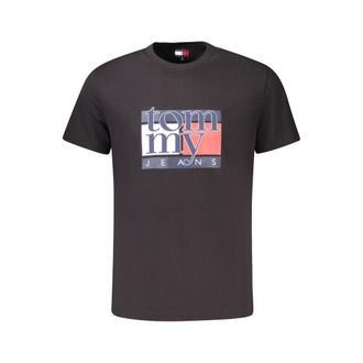 Tommy Hilfiger Zwarte Katoenen heren T-shirt