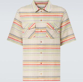 God's True Cashmere Camicia Seaside Gauze in cashmere a righe