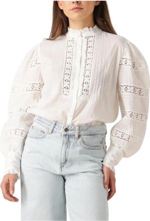 Antik Batik Overhemden, Dames, Wit, M, Dames Blouses Lena Blouse