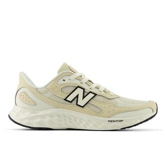 New Balance Mens Fresh Foam Arishi v4 TIRALUX in Beige/Black Synthetic, size 6.5