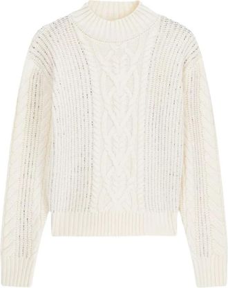Marciano Era Versierde Turtleneck - Dames - Coltruien - Wit - S - Truien & Vesten