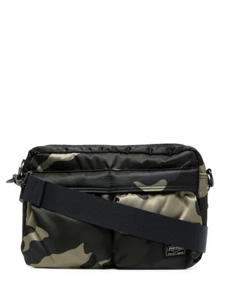 Porter-Yoshida & Co. camouflage-print crossbody bag - men - Nylon - One Size - Green