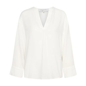 Envelope 1976 Shirts, female, Beige, Size: L V-Neck Summer Blouse