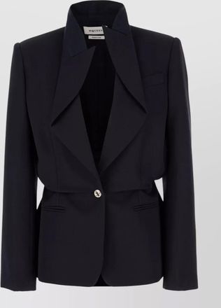Alexander McQueen single breasted jacket long sleeves lapel