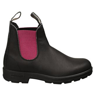 Blundstone 2208 Leather Unisex Ankle Boots - Black Fuchsia - Size:UK 6.5