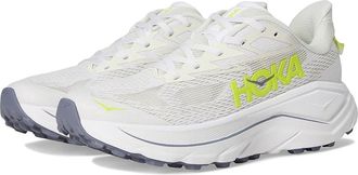 Hoka One One Challenger 8 Womens Running Shoes White/Neon Hoka Citrus : 10.5 B - Medium, Synthetic