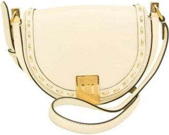 Fendi Pre-owned Moonlight 8Bt 346 - Dames - Vintage Schoudertas - Wit - ONE Size - Leer - Vintage