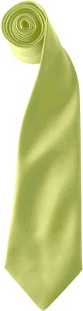Premier Kleuren Heren Satin Clip Tie (Pakket van 2) (Kalk)