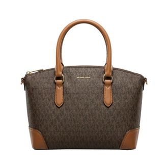 Michael Kors Handbags, female, Brown, Size: ONE SIZE Murphy MD EW Dome Satchel