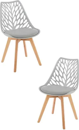 Regalos Miguel Packs Sillas Comedor - Pack 2 Sillas Viva - Gris Claro