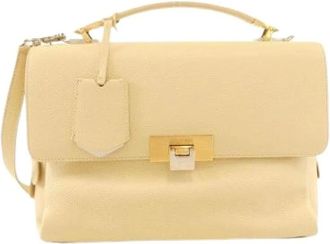 Balenciaga Pre-owned Handbags, female, Beige, Size: ONE SIZE Pre-owned Leather Handbag