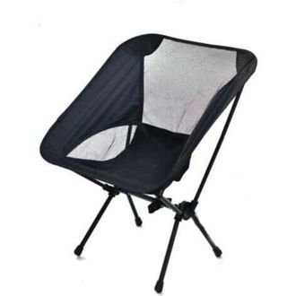 OEM Silla Plegable Negra Para Exteriores, Taburete Plegable Para Camping, Silla Compacta Con Asiento Port&aacute;til Y Bolsa De Transporte Para Uso En Exteriores