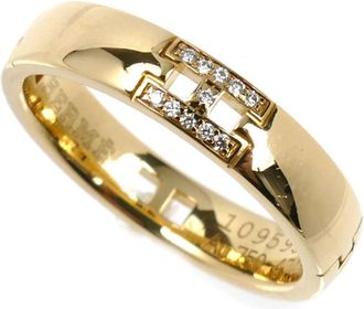 Herm&egrave;s Yellow Gold (18K) Band Ring (Pre-Owned)