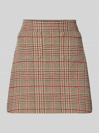 Tommy Hilfiger Leicht ausgestellter Mini-Rock aus Baumwoll-Mix in Bordeaux, Gr&ouml;&szlig;e 36