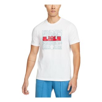 Nike Cartoon Pattern Printing Knit Casual Short Sleeve White DQ1884-100