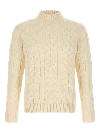 Zanone Braided Turtleneck Sweater