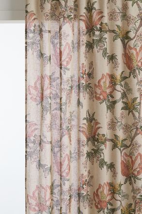 H&M 2er-Pack Lange Vorhangschals aus Leinengemisch - Beige