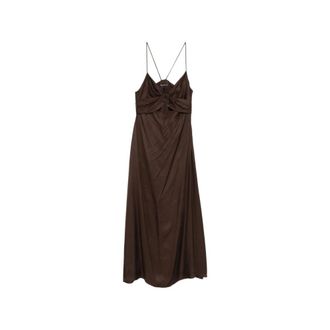 Pennyblack Pbblampon Gown - Dames - Feestkleedjes - Bruin - M - Kleedjes