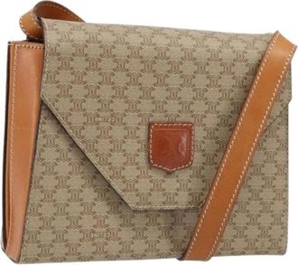 Celine Pre-owned Cross Body Bags, female, Beige, Size: ONE SIZE Pre-owned Vintage Shoulder Bag