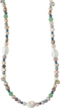 Made by Mary Low Tide Pearl Necklace in Gold Vermeil at Nordstrom, Size 16