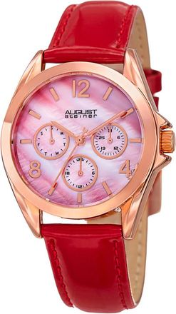 August Steiner Quartz Red Dial Ladies Watch AS8191RD
