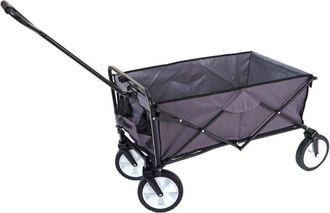 Hhg Carro Plegable Hhg-551, Carro Manual, Carro De Jard&iacute;n, Carro De Transporte Plegable, Sin Techo/bolsa Trasera, Gris