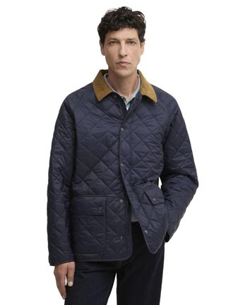 Barbour zomerjas Barbour donkerblauw rits en knoop normale fit