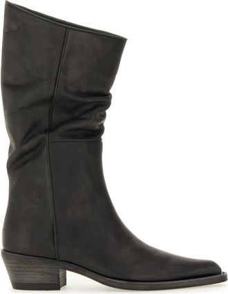 Khaite Black Textile Boots