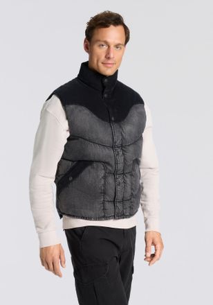 Levi's Steppweste LEVIS, Herren, Gr. XL, hamilton heights, Denim/Jeans, Obermaterial: 100% Baumwolle, schmal h&uuml;ftlang, Westen Steppweste, Westernstyle