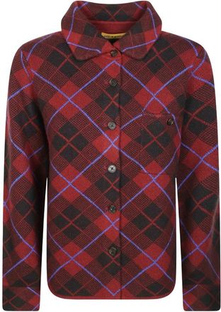 Guest In Residence Dylan Plaid Shirt - Dames - Overhemden - Rood - M - Kasjmier - Overhemden