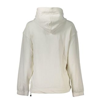 Calvin Klein Logo-Embroidered Cotton Hoodie - White