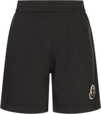 Moncler Jersey Shorts - Heren - Korte Broeken - Zwart - L - Katoen - Korte Broeken