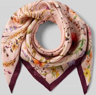 Fraas Seidentuch mit floralem Allover-Print in Rosa, Gr&ouml;&szlig;e 1
