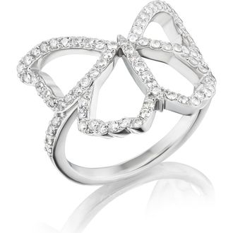 Sheryl Lowe Open Butterfly Ring in Sterling Silver at Nordstrom, Size 8