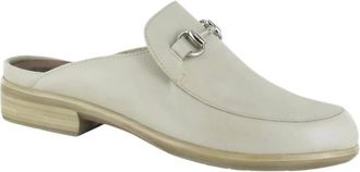 Naot Womens Halny Mules In Soft Ivory Leather