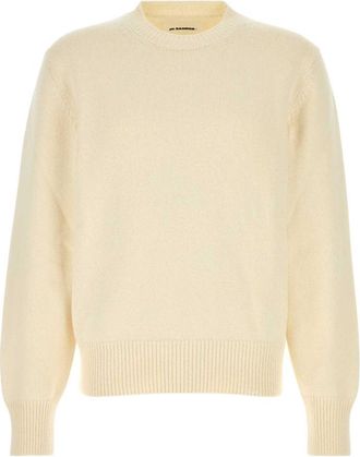 Jil Sander Off White Crew Neck Sweater