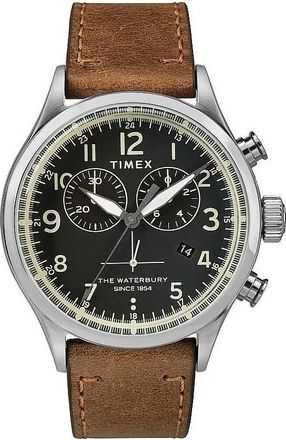 Timex Waterbury Quartz Black Dial Mens Watch TW2R70900