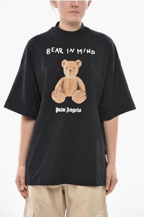 Palm Angels Crewneck Loose-Fit T-Shirt BEAR IN MIND Printed size Xxs