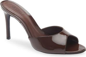 Schutz Cloe Slide Sandal in Root Brown at Nordstrom, Size 7.5